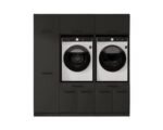 Dubbele Wasmachine Kast | Antraciet | Voor Wasmachine of Droger | 235Bx200Hx67.5D | Wasdroom